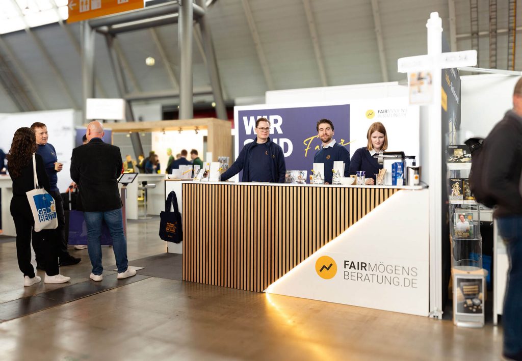 Messeauftritt der Fairmögensberatung auf der Invest 2024